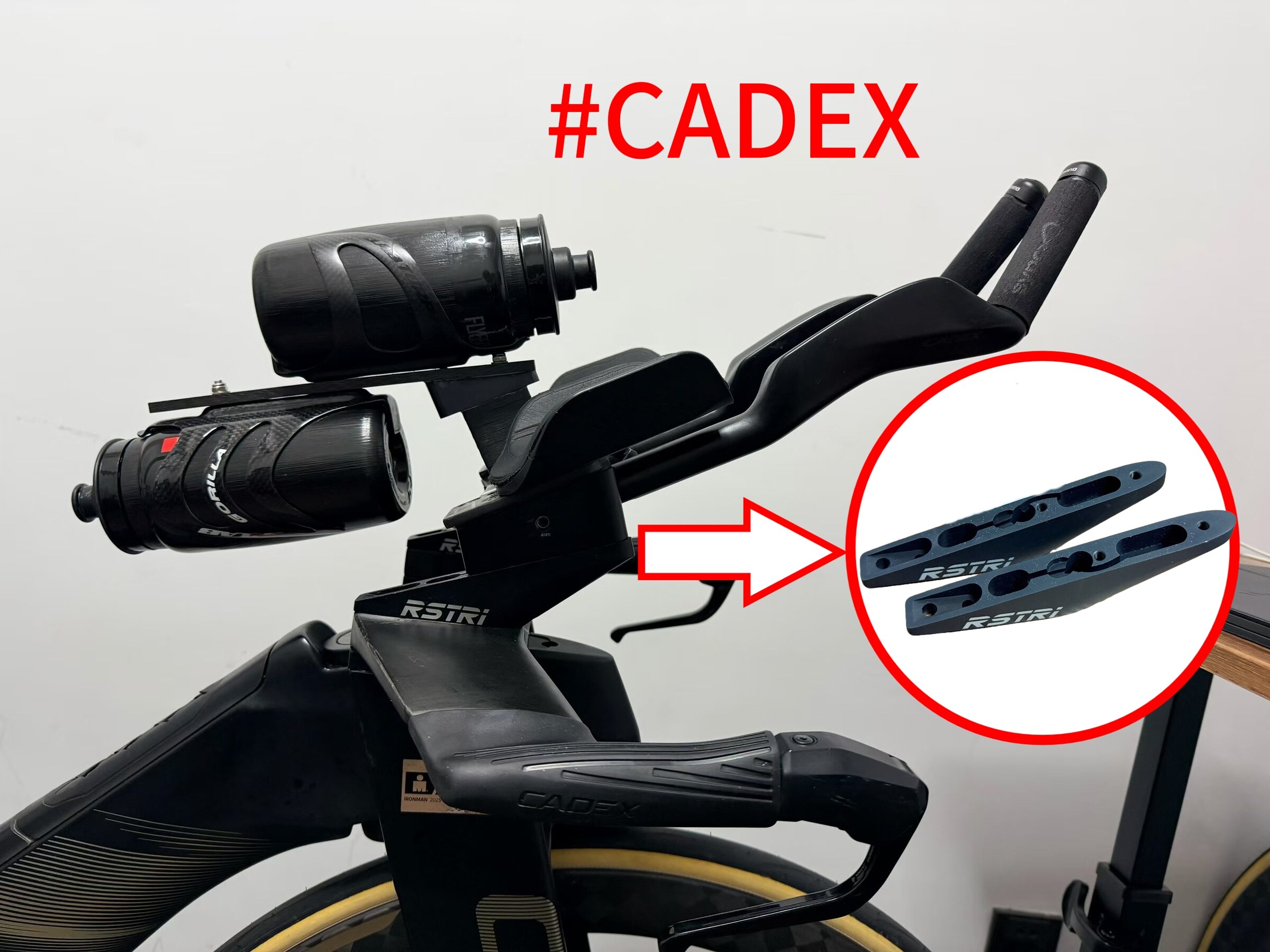RSTRI CADEX TRI Reach & Angle アダプター — 延長 — 20mm — 7075アルミニウム合金 — 15°